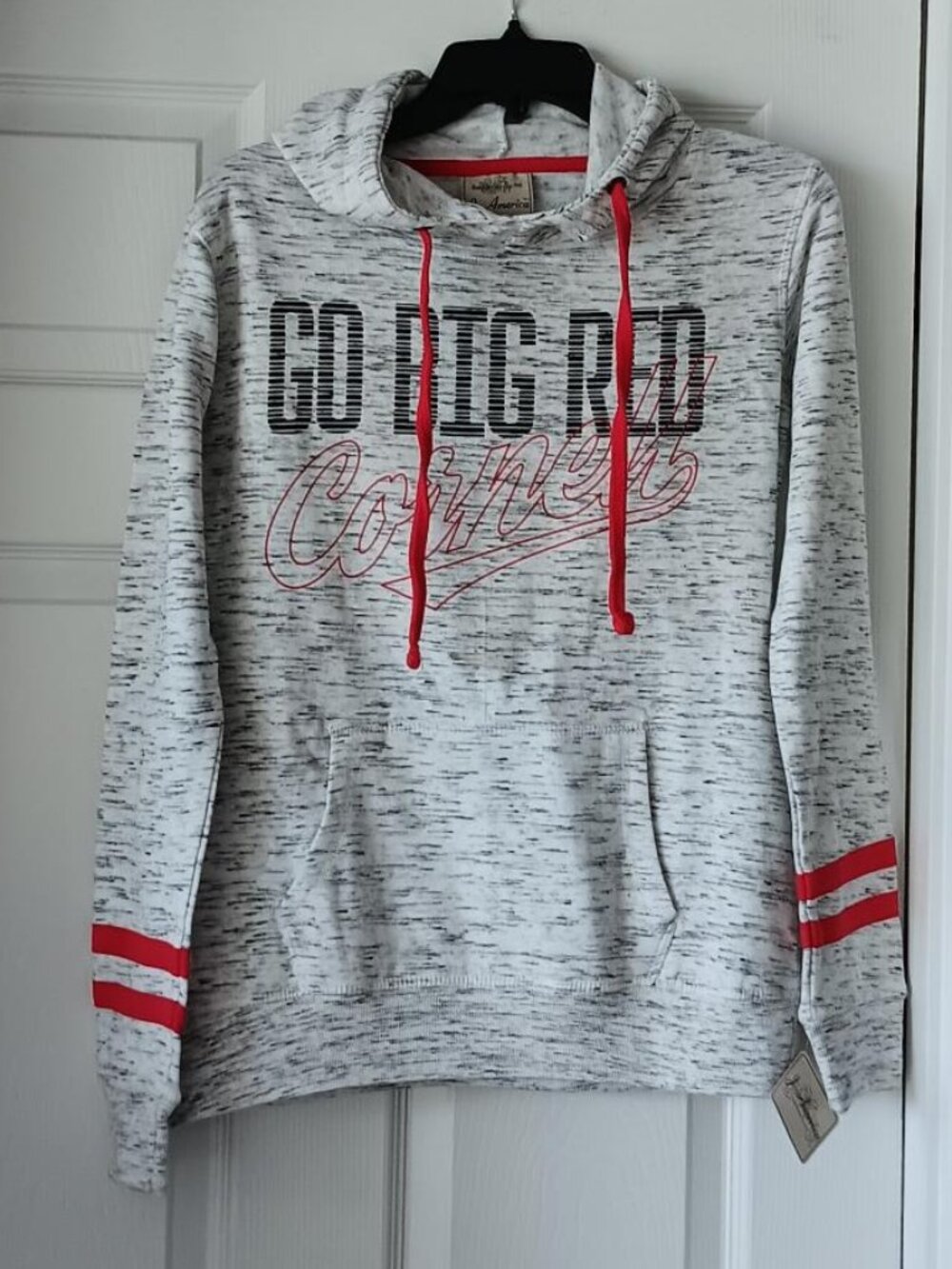 CORNELL Womens Hoodie Sweatshirt Go Big Red Size Small